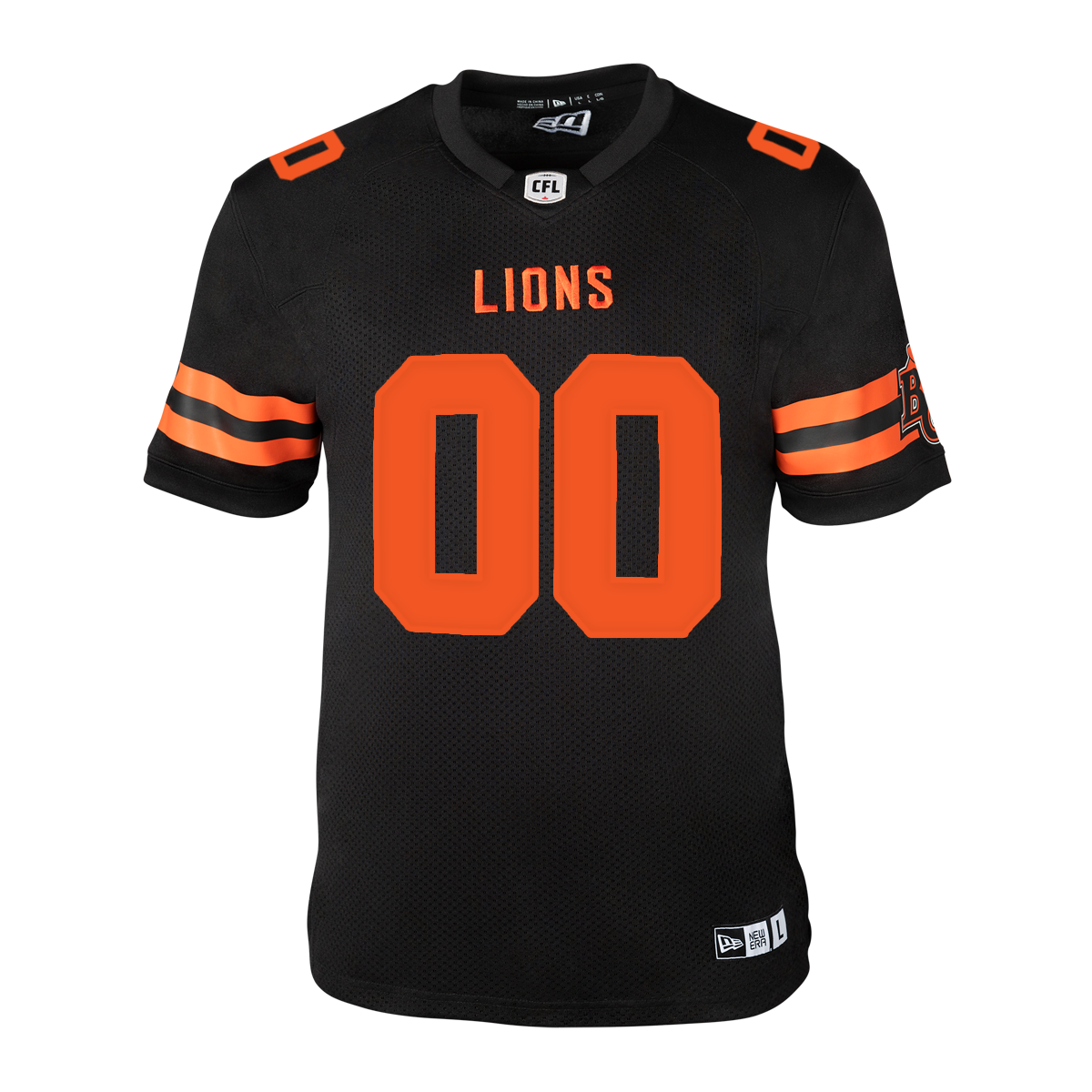 NE Men's Customized Home Jersey- Blackout – BC Lions